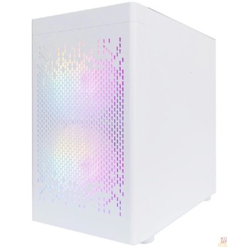 Корпус 1STPLAYER DK D3-B White / mATX / 1x120mm & 2x140mm LED fans inc. / D3-B-WH-2F1P-W-1F1-W-2