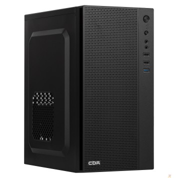 Корпус CBR Корпус mATX Minitower MX12, без БП, 1*USB 3.0, 2*USB 2.0, HD Audio+Mic, Black PCC-MATX-MX12-WPSU