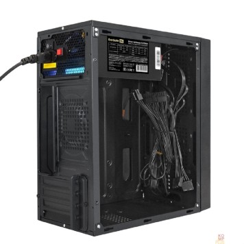 Корпуса Exegate EX296070RUS Корпус Minitower ExeGate mEVO-9301-EVO800 (mATX, БП EVO800RGB с вент. 12см, с окном, 2*USB+1*USB3.0, HD аудио, черный, с RGB подсветкой)-1