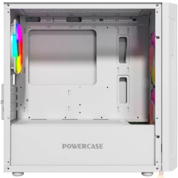 Корпус Powercase Mistral Micro D3W ARGB, Tempered Glass, 2x 140mm ARGB PWM+1x 120mm ARGB PWM, белый, mATX  (CMMDW-A3)-2