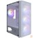 Корпус 1STPLAYER FD3-M White / mATX / 4x120mm LED fans / FD3-M-WH-4F1-W