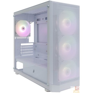 Корпус 1STPLAYER FD5-M ARGB White / mATX / 4x120mm ARGB fans / FD5-M-WH-4F2-W(AP)