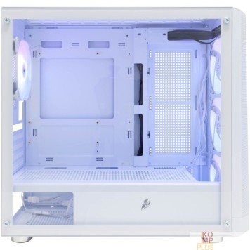 Корпус 1STPLAYER FD5-M ARGB White / mATX / 4x120mm ARGB fans / FD5-M-WH-4F2-W(AP)-2