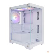 Корпус 1STPLAYER MIKU Mi2 White / mATX / 3x120mm LED fans / Mi2-WH-3F1-W