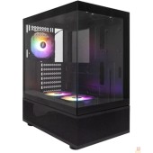 Корпус 1STPLAYER MIKU Mi7-A Black / ATX / 3x120mm LED fans / Mi7-A-BK-2F1R-1F1