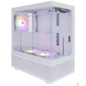 Корпус 1STPLAYER MIKU Mi7-A White / ATX / 3x120mm LED fans / Mi7-A-WH-2F1R-W-1F1-W