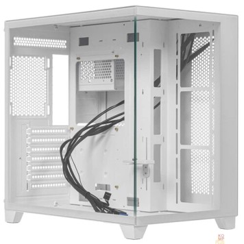 Корпус 1STPLAYER MEGAVIEW MV8-TP White / ATX / MV8-TP-WH