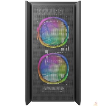 Корпус Powercase Alisio Micro Z3B ARGB, Tempered Glass, 3x 120mm ARGB fan, чёрный, mATX  (CAMZB-A3)-1