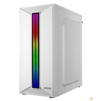 корпус Ginzzu B380 2*USB 2.0,AU RGB-2