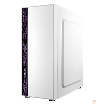 корпус Ginzzu A390  White Window RGB подсветка 1*USB 3.0, 2*USB 2.0, AU-2