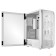корпус Ginzzu GL185 White боковая дверца закаленное стекло на петлях на магнитах