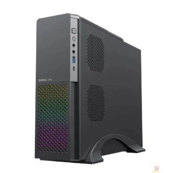 Корпуса Zircon Корпус Desk MINI 300W (Desktop, Micro-ATX, Черн., 1*USB3.0, 1*Type-C,  1*80мм)-1