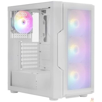 Корпус 1STPLAYER TRILOBITE T7-P White / ATX / 4x120mm LED fans / T7-P-WH-4F1-W
