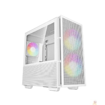 Корпус Корпус MiniTower Deepcool CH360 white (mATX, без БП, ARGB, USB3.2 Type-A + USB3.2 Type-C) (R-CH360-WHAPE3-G-1)