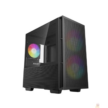 Корпус Корпус MiniTower Deepcool CH360 black (mATX, без БП, ARGB, USB3.2 Type-A + USB3.2 Type-C) (R-CH360-BKAPE3-G-1)