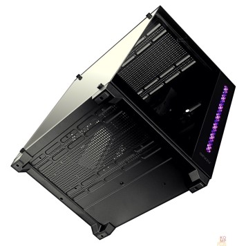 корпус Ginzzu V520 RGB подсветка, закаленное стекло 1*USB 3.0,1*USB 2.0, AU ATX-1