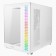 корпус Ginzzu V570 RGB подсветка, контроллер CRC10, 4* 12RW6 FAN 12CM RGB, закаленное стекло 1*USB 3.0,1*USB 2.0, AU Белый ATX