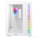 корпус Ginzzu V570 RGB подсветка, контроллер CRC10, 4* 12RW6 FAN 12CM RGB, закаленное стекло 1*USB 3.0,1*USB 2.0, AU Белый ATX