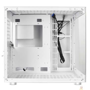 корпус Ginzzu V580 RGB подсветка, закаленное стекло 1*USB 3.0,1*USB 2.0, AU Белый ATX-2
