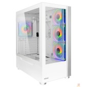 корпус Ginzzu GL770 FAN 12MW6 RGB*4 USB3.0 CRC10 Белый