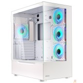 корпус Ginzzu GL790 FAN 12MW6 RGB*4 USB3.0 CRC10 Белый