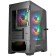 Корпус Powercase Alisio Micro X4B V2, Tempered Glass, 4х 120mm ARGB fans, ARGB HUB, чёрный, mATX  (CAMCXB-A4)