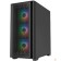 Корпус Powercase ByteFlow Black, Tempered Glass, 4x 120mm ARGB fans, ARGB HUB, чёрный, ATX  (CBFB-A4)