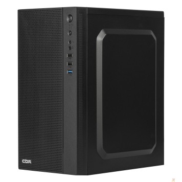 Корпус CBR Корпус mATX Minitower MX12, c БП PSU-ATX500-08EC (500W/80mm), 1*USB 3.0, 2*USB 2.0, HD Audio+Mic, Black PCC-MATX-MX12-500W2-1