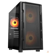 Корпуса Cougar Uniface Mini RGB  2x140mm + 1x120mm ARGB Fan, ARGB Fan Hub, без БП, черный, mATX