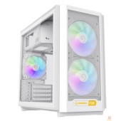 Корпуса GameMax Корпус F36 WH без БП (Midi Tower, ATX, Белый, 1*USB Type-C, 3*120мм)