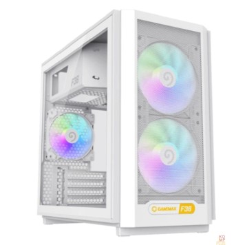 Корпуса GameMax Корпус F36 WH без БП (Midi Tower, ATX, Белый, 1*USB Type-C, 3*120мм)
