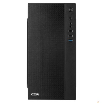 Корпус CBR Корпус mATX Minitower MX12, c БП PSU-ATX500-12EC (500W/120mm), 1*USB 3.0, 2*USB 2.0, HD Audio+Mic, Black PCC-MATX-MX12-500W-2
