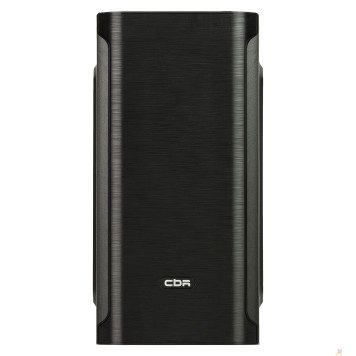 Корпус CBR Корпус mATX Minitower MX10, c БП PSU-ATX450-12EC (450W/120mm), 2*USB 2.0, HD Audio+Mic, Black PCC-MATX-MX10-450W-2