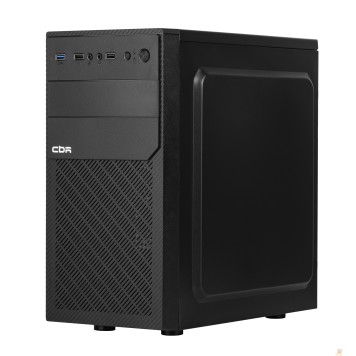 Корпус CBR Корпус mATX Minitower RD850, без БП, 1*USB 3.0, 2*USB 2.0, HD Audio+Mic, кабель питания 1.2м, Black PCC-MATX-RD850-WPSU-1