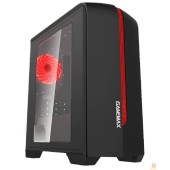 Корпуса GameMax Корпус Centauri Black Red без БП (ATX,Черн.-кр,USB3.0, Зак.стекло, 1*120мм. RGB, пыл.фильтр)