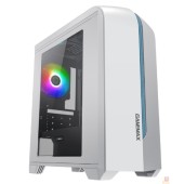 Корпуса GameMax Корпус Centauri White-Blue без БП(ATX,Бело-голуб,USB3.0, Зак.стек.,1*120мм. RGB, пыл.фильтр)