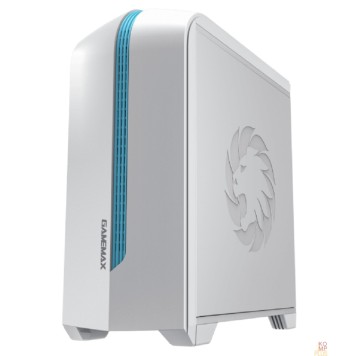 Корпуса GameMax Корпус Centauri White-Blue без БП(ATX,Бело-голуб,USB3.0, Зак.стек.,1*120мм. RGB, пыл.фильтр)-1