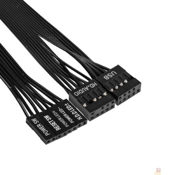 Корпуса Exegate EX297998RUS Корпус Minitower BAA-303-AAA450 (mATX, БП AAA450 с вент. 8см, 2*USB, HD Audio, черный)-2