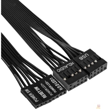 Корпуса Exegate EX297995RUS Корпус Minitower BAA-308UC (mATX, без БП, 1*USB+1*USB3.0+1*TypeC, HD Audio, черный)-2