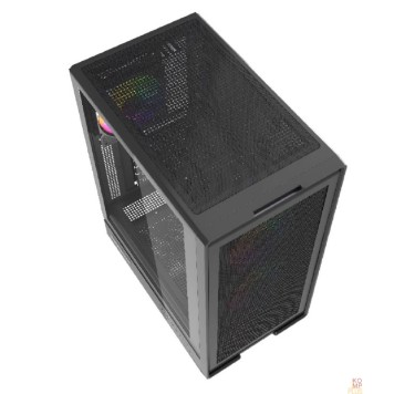 Корпус Powercase Корпус Mistral A4B, Tempered Glass, 4x 120mm FRGB Fans, чёрный, ATX  (CMAB-L4)-1