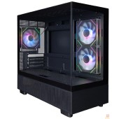 Корпус 1STPLAYER MIKU Mi5 ARGB Black / mATX / 3x120mm ARGB fans / Mi5-BK-2FC7R-1FC7