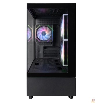 Корпус 1STPLAYER MIKU Mi5 ARGB Black / mATX / 3x120mm ARGB fans / Mi5-BK-2FC7R-1FC7-1