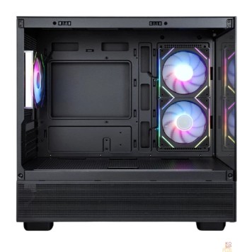 Корпус 1STPLAYER MIKU Mi5 ARGB Black / mATX / 3x120mm ARGB fans / Mi5-BK-2FC7R-1FC7-2