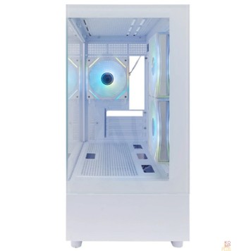 Корпус 1STPLAYER MIKU Mi5 ARGB White / mATX / 3x120mm ARGB fans / Mi5-WH-2FC7R-W-1FC7-W-1