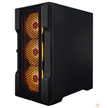 Корпус 1STPLAYER TRILOBITE T3 ARGB Black / mATX / 4x120mm ARGB fans / T3-BK-4F7-1