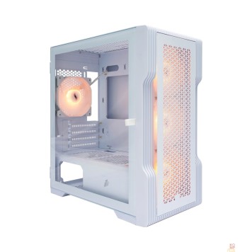Корпус 1STPLAYER TRILOBITE T3 ARGB White / mATX / 4x120mm ARGB fans / T3-WH-4F7-W