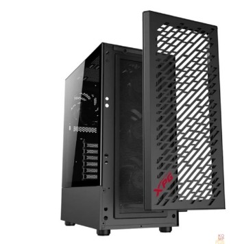 корпус XPG VALOR AIR black / ATX / tempered glass / 4x 120mm black fans/front magnet filter/ VALORAIRMT-BKCWW-1