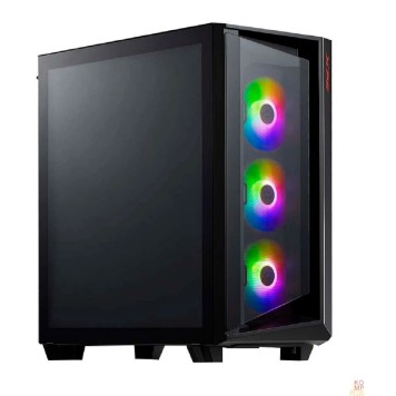 корпус XPG CRUISER BLACK (CRUISERST-BKCWW) (Midi-Tower, черный, TG, 120mm ARGB fan*3)