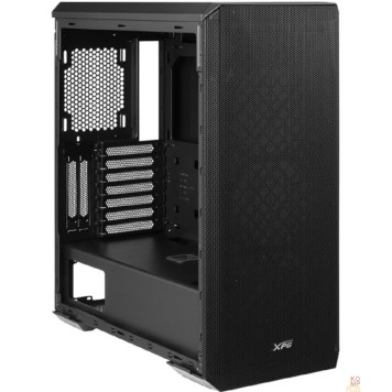 корпус XPG DEFENDER BLACK (DEFENDER-BKCWW) (Midi-Tower, черный, TG, 120mm fan*3)-2