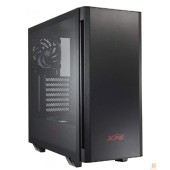 корпус XPG INVADER BLACK (INVADER-BKCWW) (Midi-Tower, черный, TG, 120mm fan*2)